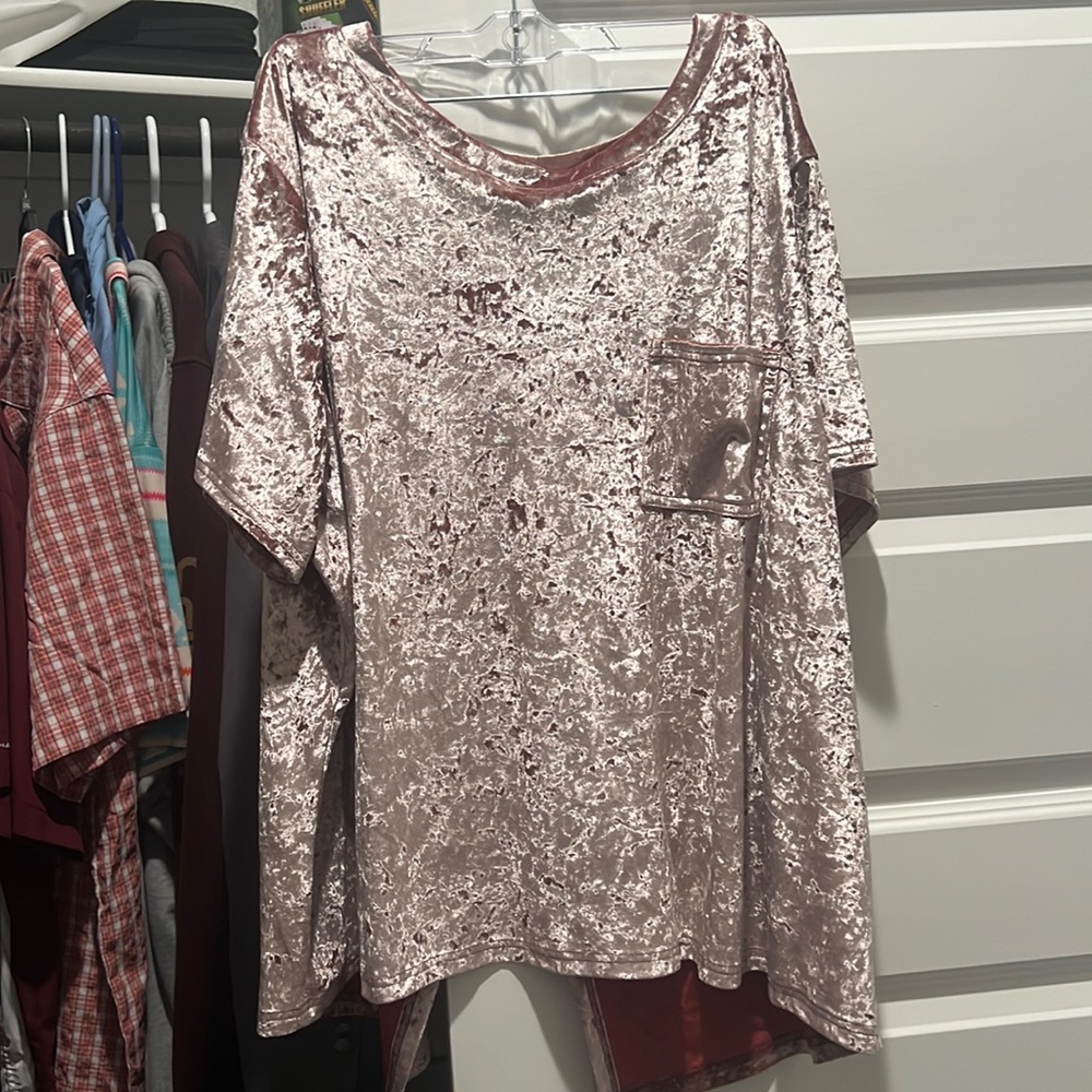 boutique velvet tunic with open back